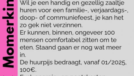 Uitnodiging Dorpscafé © Tom Daerden