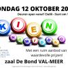 Uitnodiging Kienmiddag © Koninklijke Fanfare De Vrije Burgers